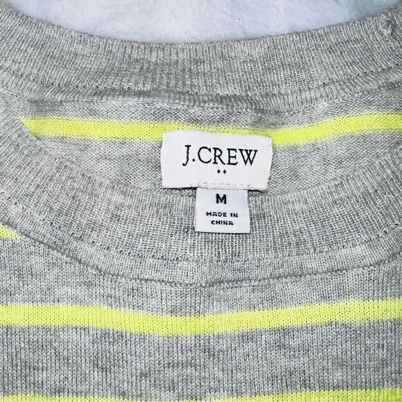 J.Crew Striped dropped-shoulder crewneck sweater - Picture 4 of 6
